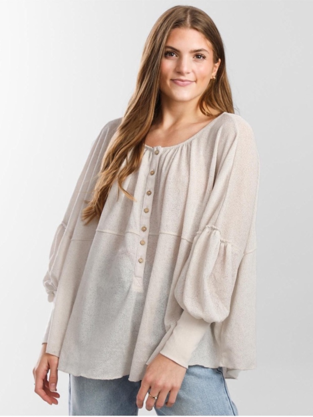 Free People Marla oversized Henley